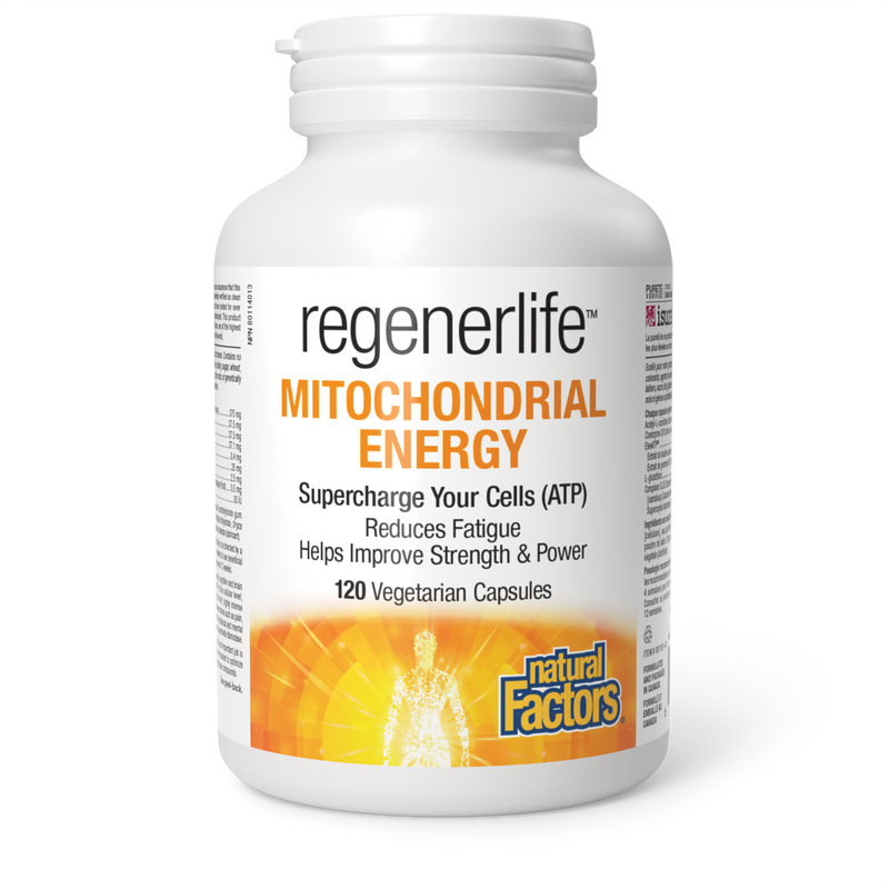 Natural Factors RegenerLife Mitochondrial Energy 120 Veggie Caps