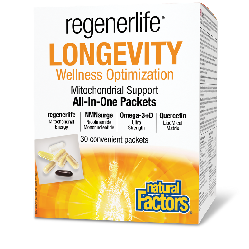 Natural Factors RegenerLife Longevity Kit - 30 Packets