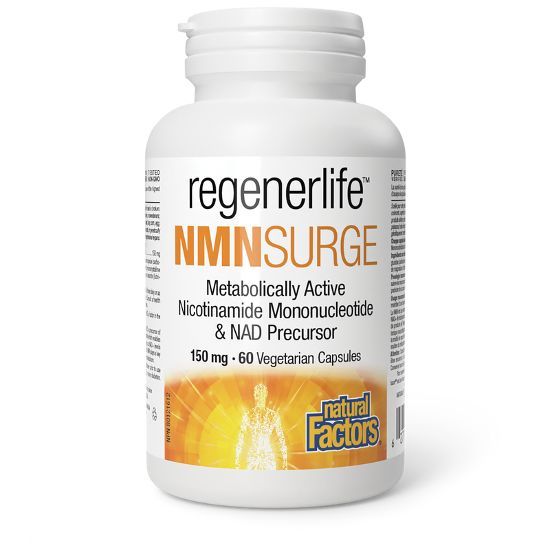 Natural Factors RegenerLife NMNSurge 60 Veggie Caps
