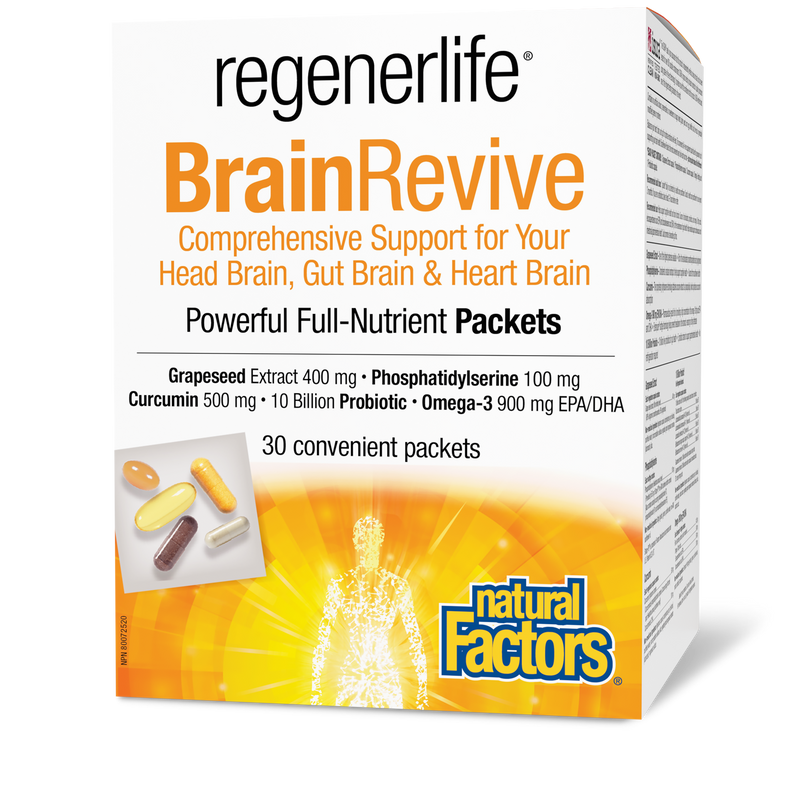 Natural Factors RegenerLife BrainRevive 30 Packs