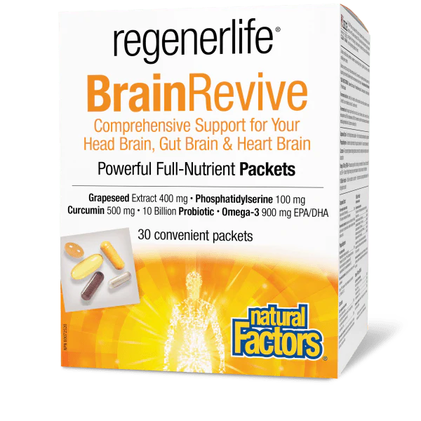 Natural Factors RegenerLife BrainRevive 30 Packs