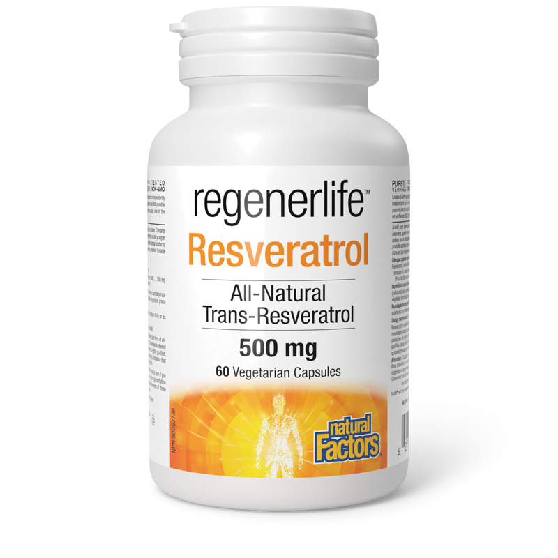 Natural Factors RegenerLife Resveratrol 60 Veggie Caps