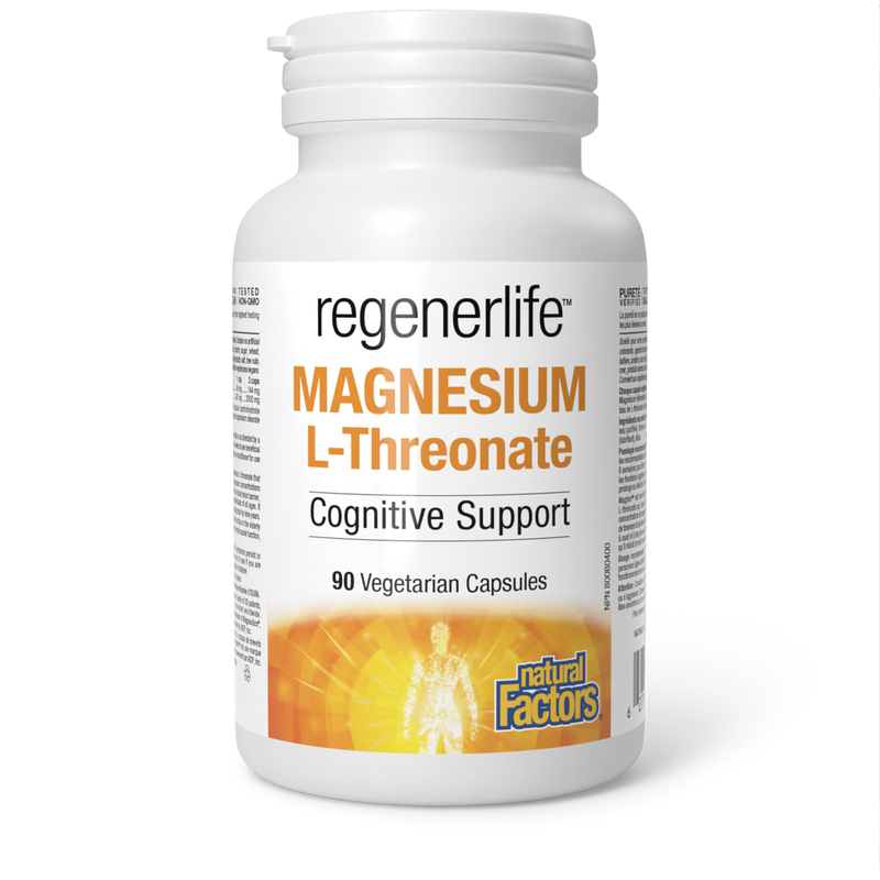 Natural Factors Regenerlife Magnesium L-Threonate 667 mg 90 Veggie Caps
