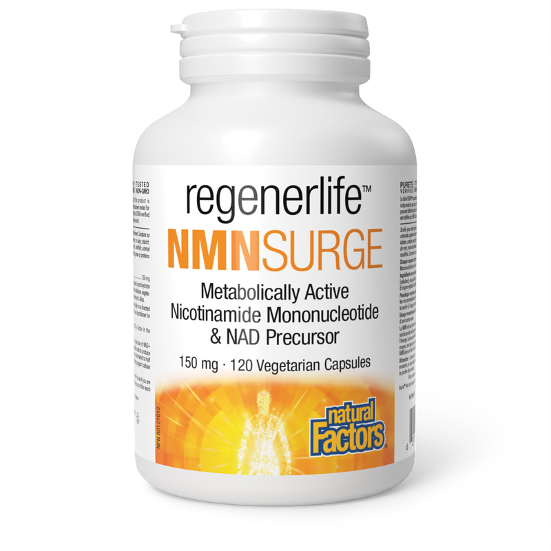 Natural Factors RegenerLife NMNSurge 120 Veggie Caps