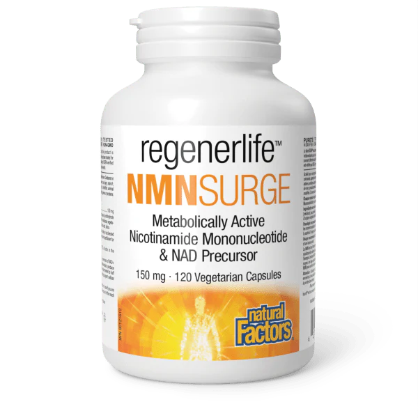 Natural Factors RegenerLife NMNSurge 120 Veggie Caps