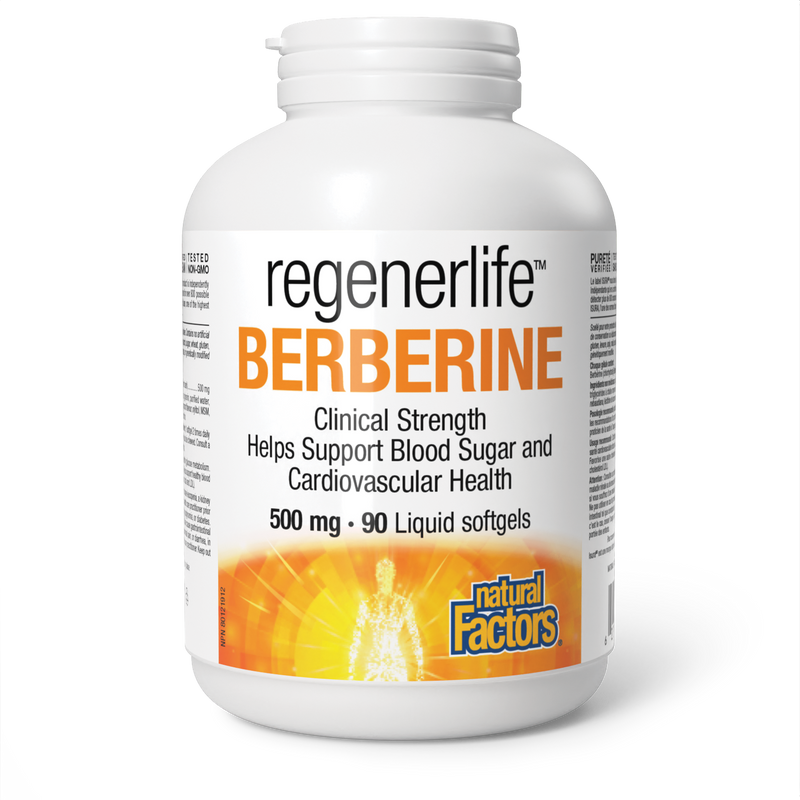 Natural Factors RegenerLife Berberine 500 mg 90 liquid softgels
