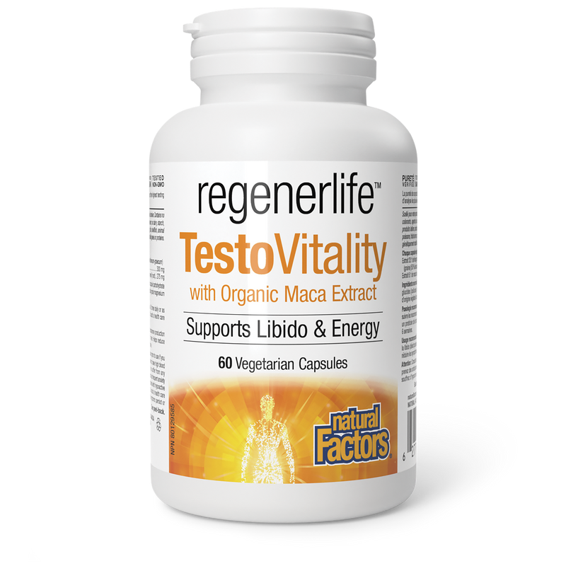 Natural Factors RegenerLife TestoVitality 60 Veggie Caps
