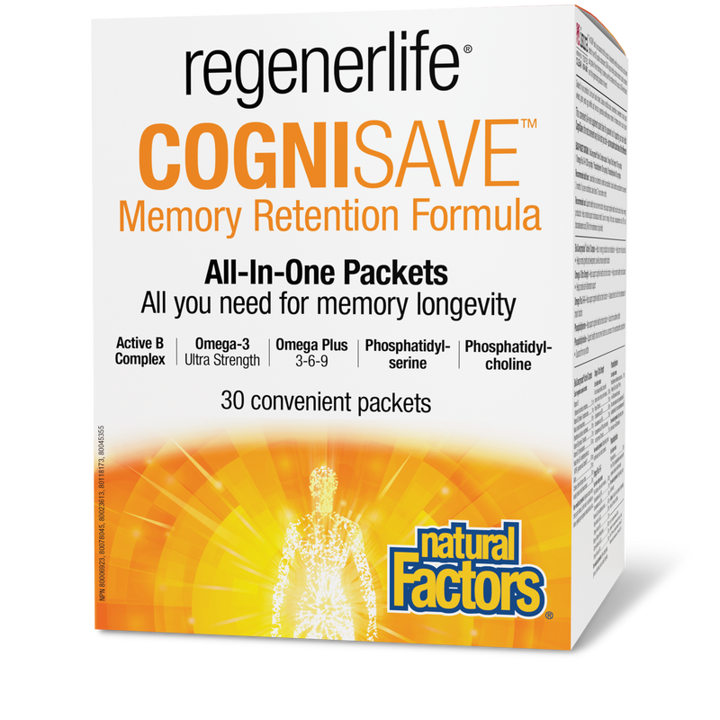 Natural Factors RegenerLife CogniSave 30 Packs