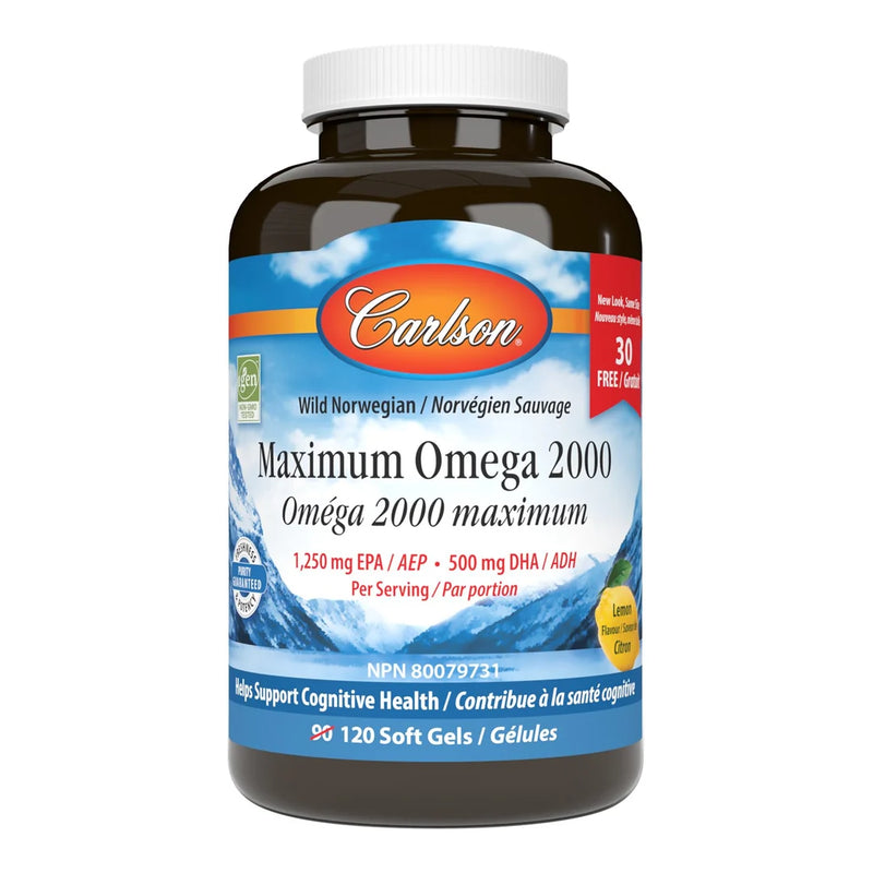 Carlson's Maximum Omega 2000 120 Softgels