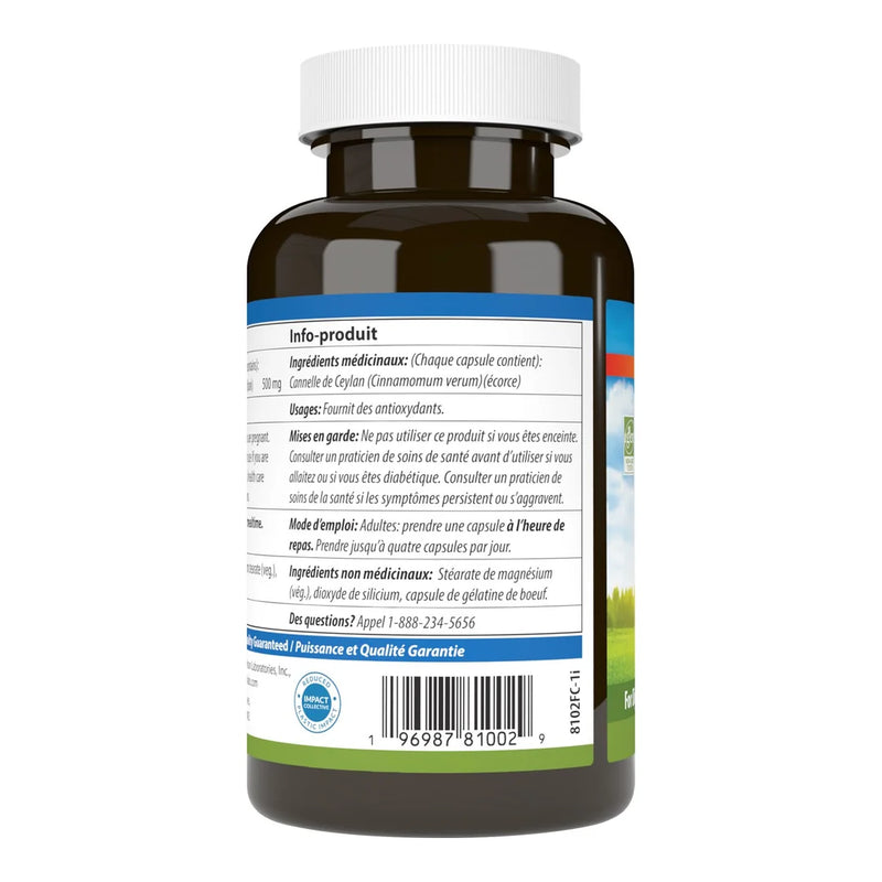 Carlson's Ceylon Cinnamon 500 mg 90 Capsules