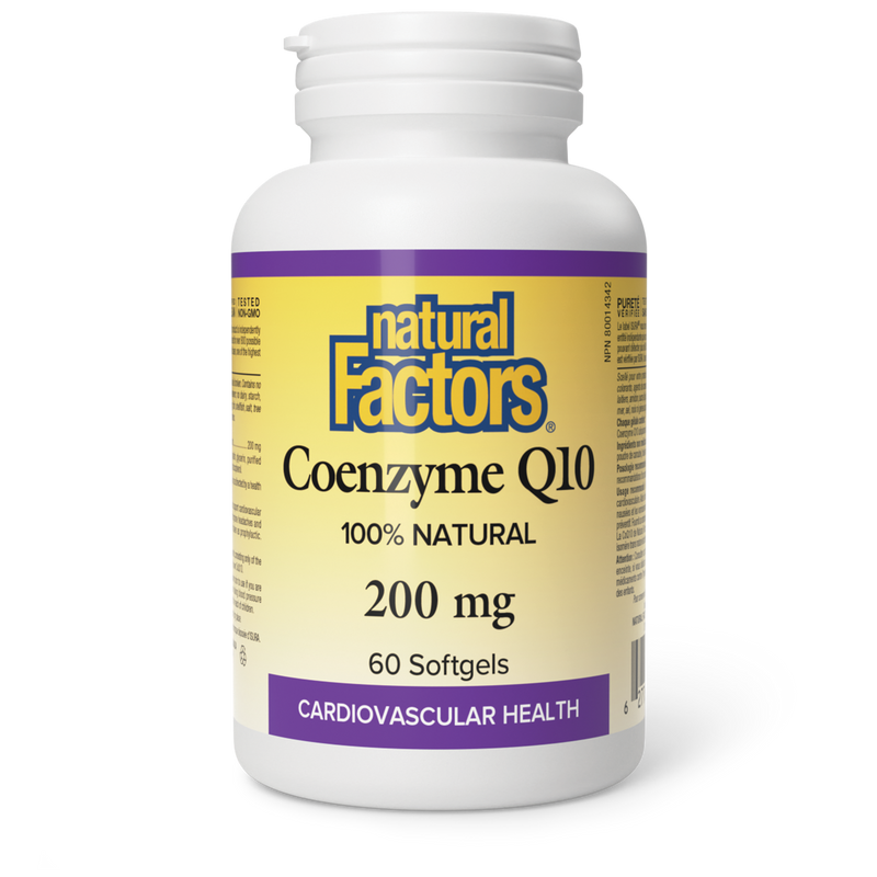 Natural Factors Coenzyme Q10 200mg 60 Softgels