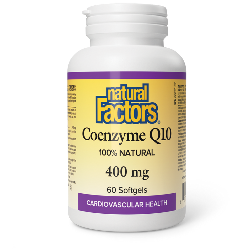Natural Factors Coenzyme Q10 400 mg 60 Softgels