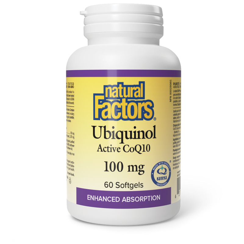Natural Factors Ubiquinol CoQ10 60 Softgels 100mg
