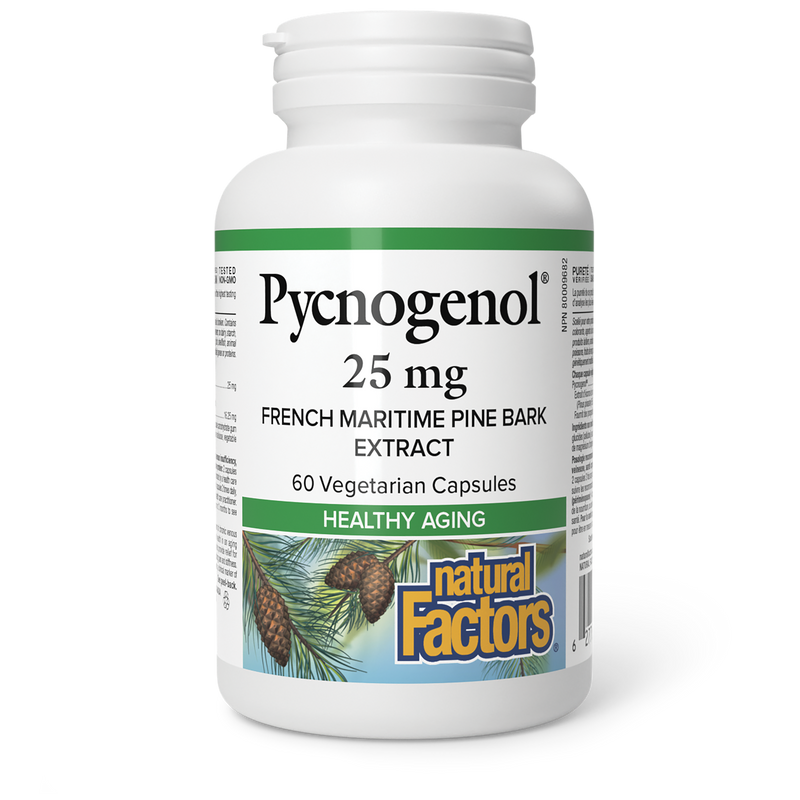 Natural Factors Pycnogenol 25mg 60 Veggie Caps