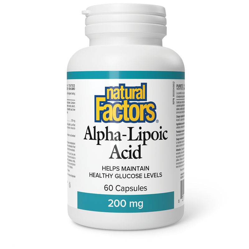 Natural Factors Alpha Lipoic Acid 200mg 60 Caps