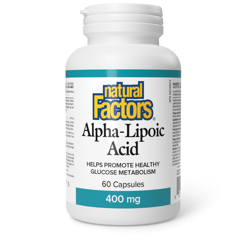 Natural Factors Alpha Lipoic Acid 400mg 60 Caps
