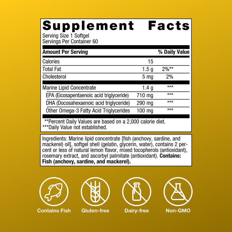 Metagenics OmegaGenics EPA-DHA 1000 60 Softgels