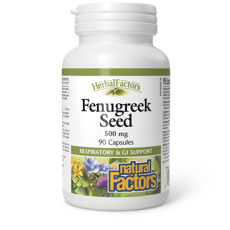 Natural Factors Fenugreek Seed 500mg 90 Caps