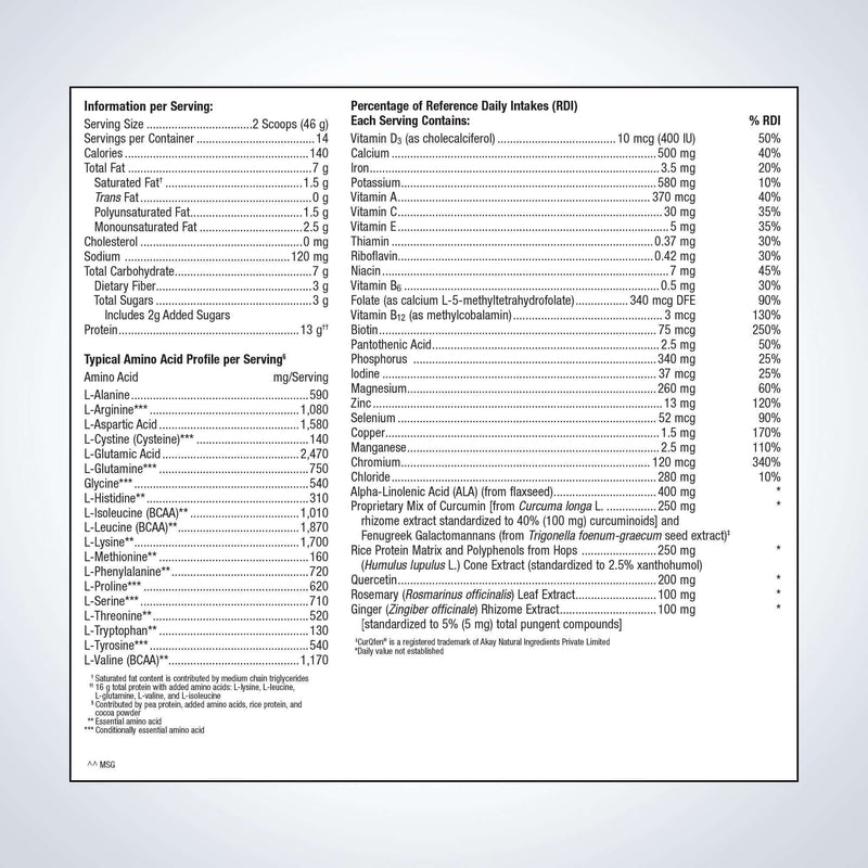 Metagenics UltraInflamX Plus 360 Chocolate orange 644 G