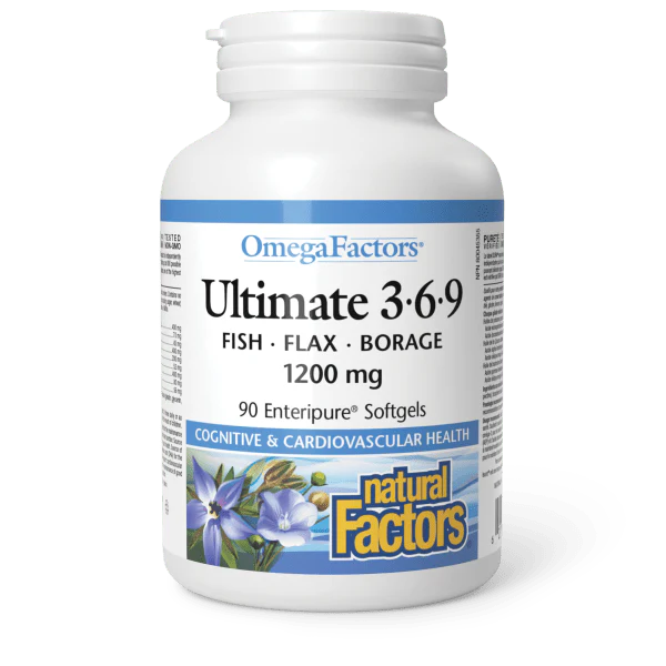 Natural Factors Ultimate 3-6-9 1200mg 90 Softgels