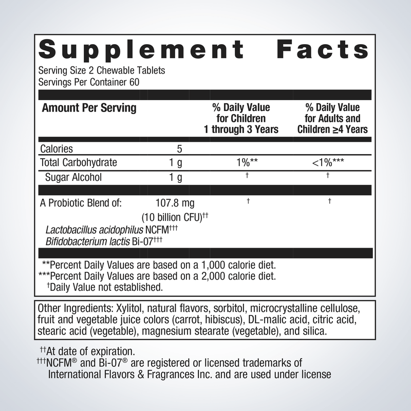 Metagenics Metakids Probiotic 120 Chewable Tablets