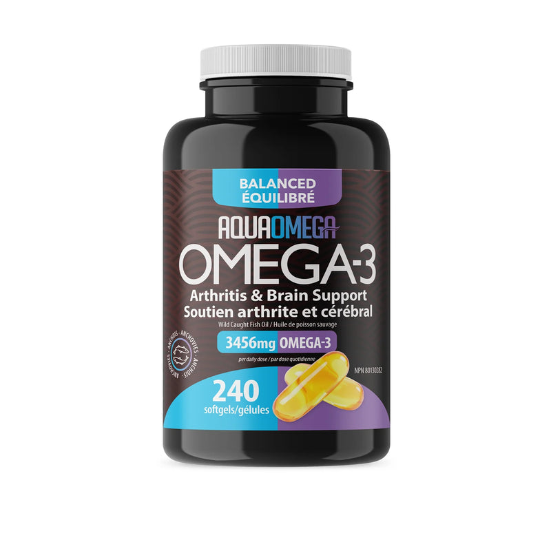 AquaOmega Balanced Arthritis & Brain Support 240 Soft gels