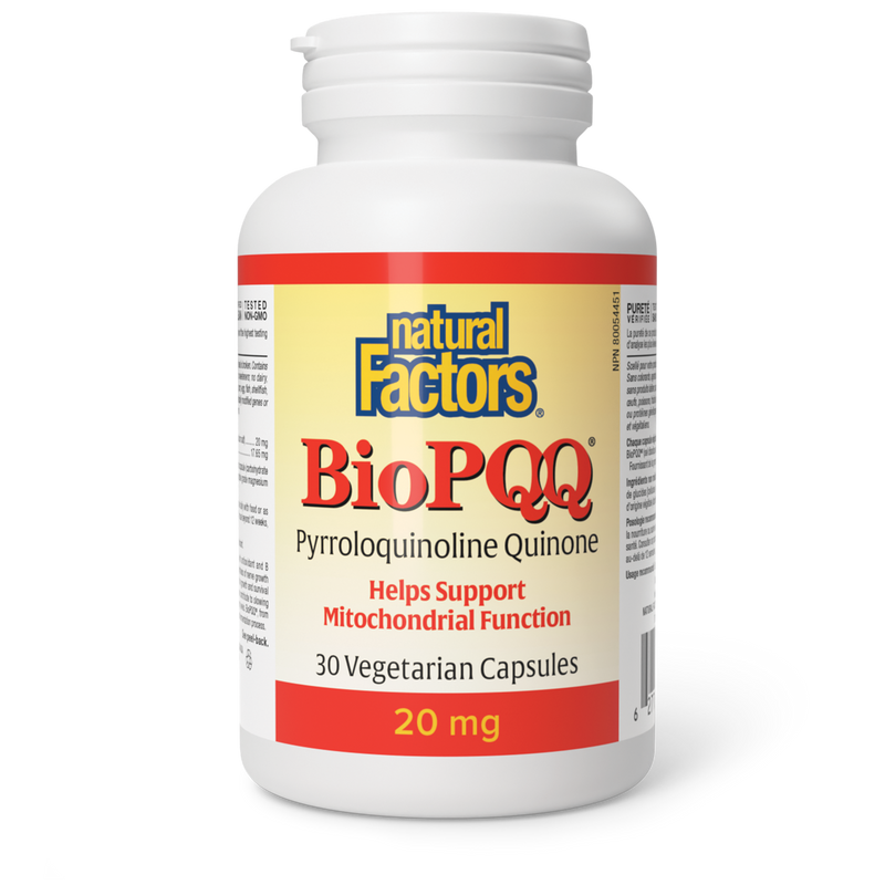 Natural Factors Bio PQQ 20mg 30 Veggie Caps