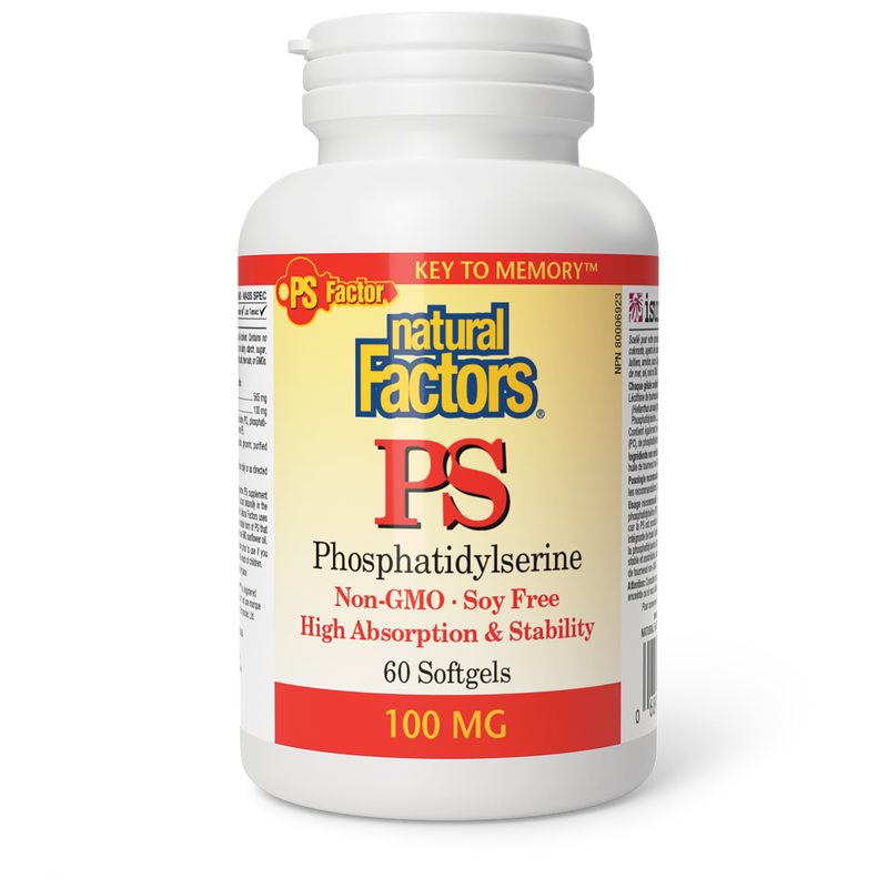 Natural Factors PS Phosphatidylserine 100mg 60 Softgels