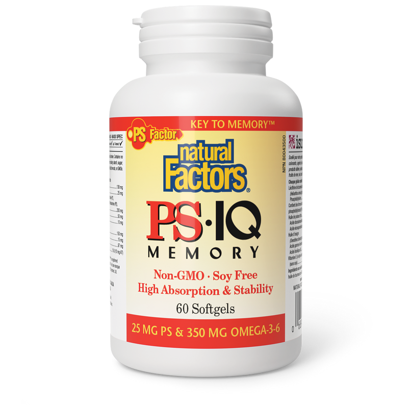Natural Factors PS IQ Memory 60 Softgels