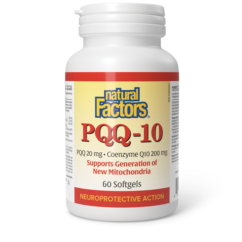 Natural Factors PQQ-10 60 Softgels