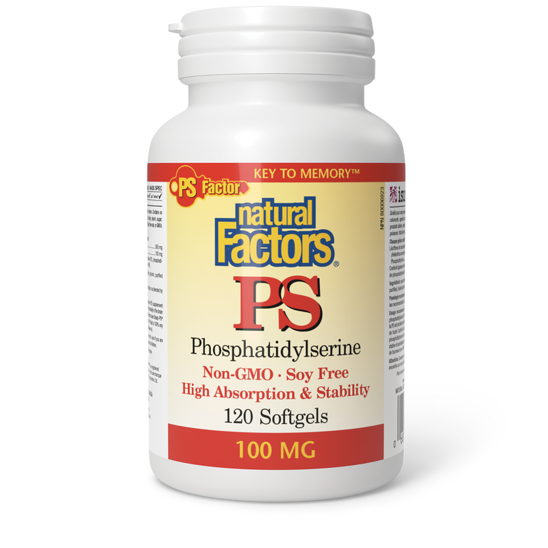 Natural Factors PS (Phosphatidylserine) 100mg - 120 Softgels