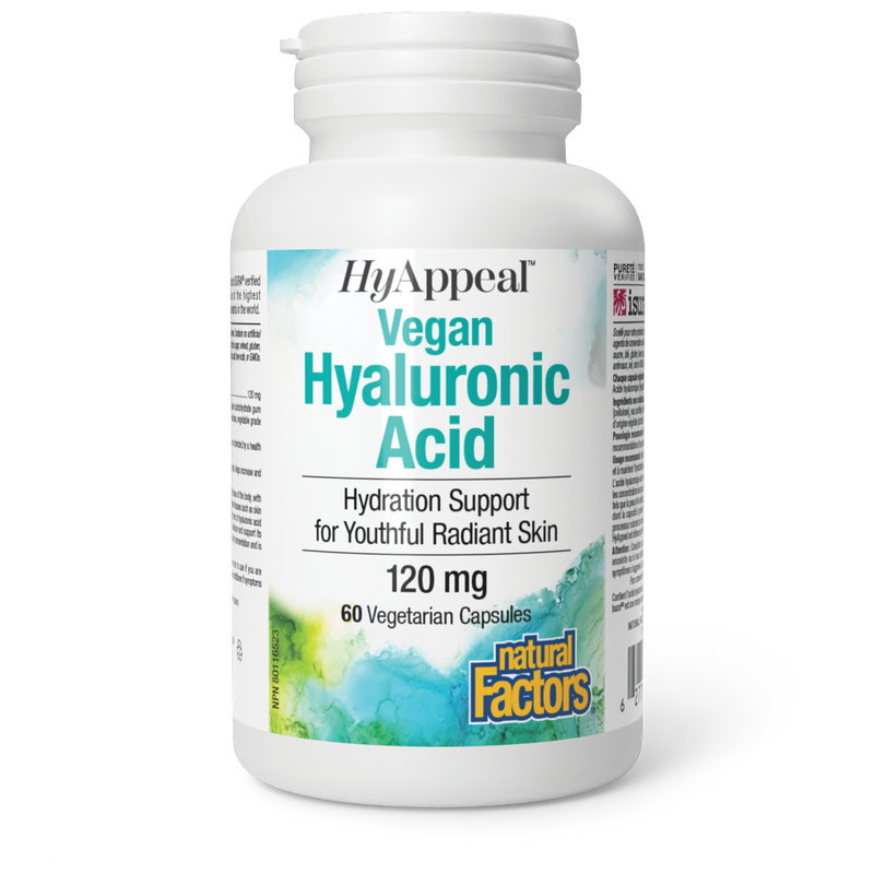 Natural Factors Vegan Hyaluronic Acid 60 Veggie Caps