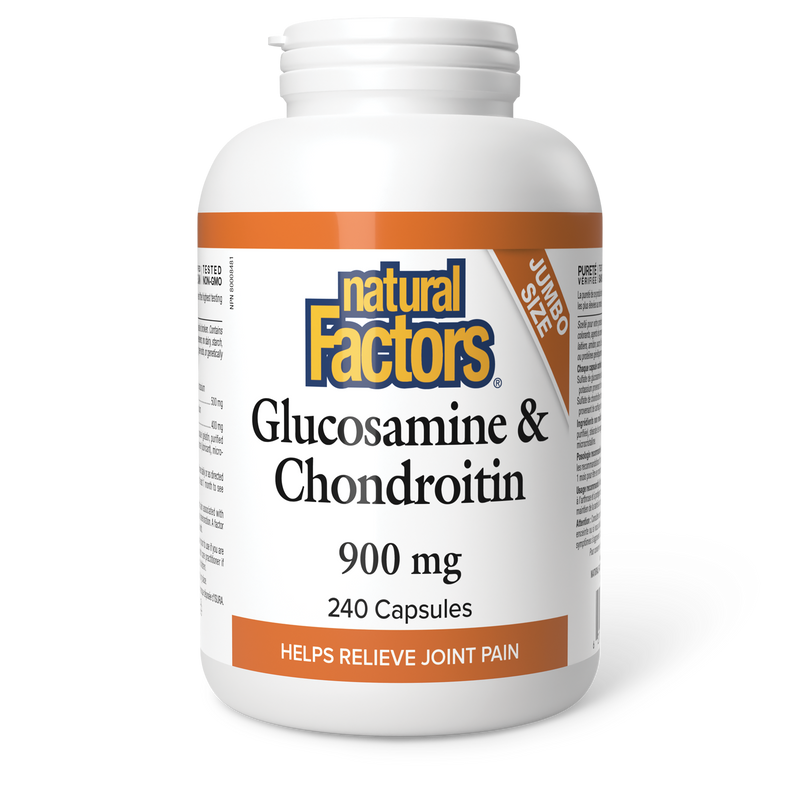 Natural Factors Glucosamine & Chondroitin Sulfate 900mg 240 capsules