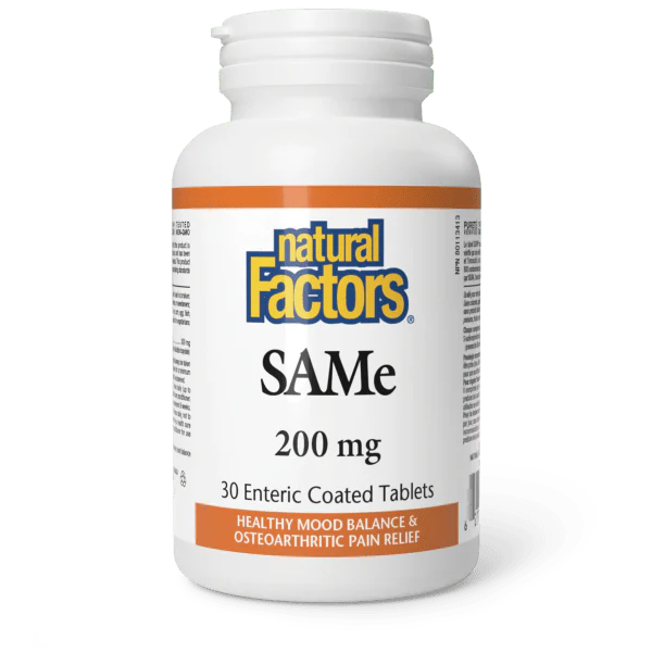 Natural Factors SAMe 200mg 30 Tabs