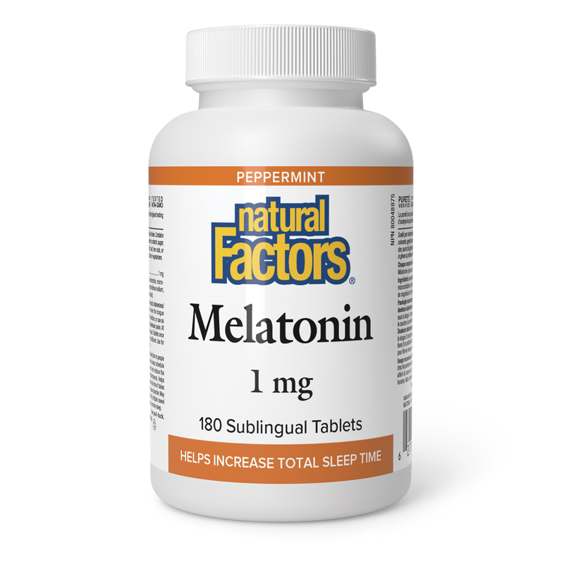 Natural Factors Melatonin 1mg 180 Sublingual Tabs