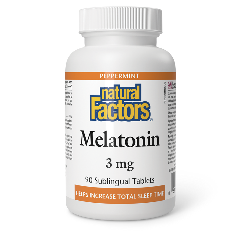 Natural Factors Melatonin 3mg 90 Sublingual Tablets