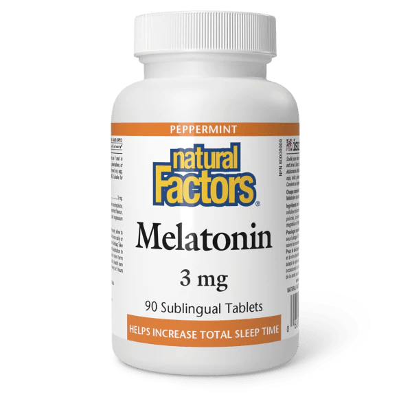 Natural Factors Melatonin 3mg 90 Sublingual Tablets