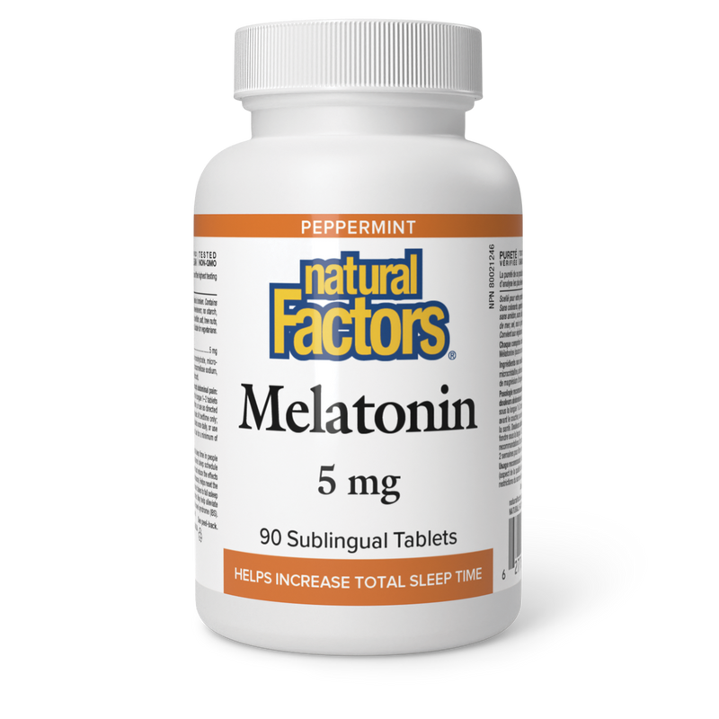 Natural Factors Melatonin 5mg 90 Sublingual Tabs