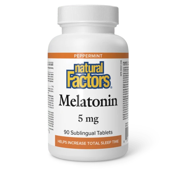 Natural Factors Melatonin 5mg 90 Sublingual Tabs