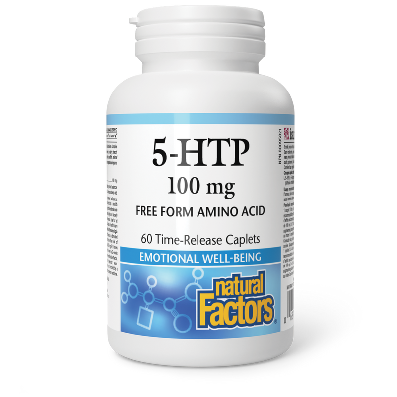 Natural Factors 5-HTP Time Release 100mg 60 Caplets
