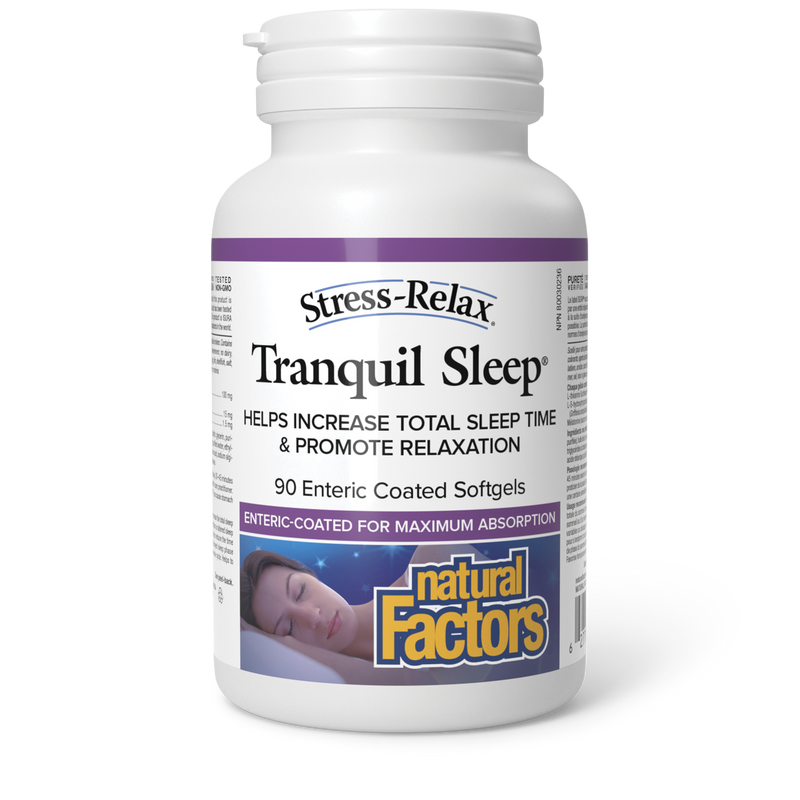 Natural Factors Stress-Relax Tranquil Sleep 90 Enteric Coated Softgels