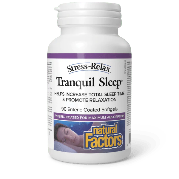 Natural Factors Stress-Relax Tranquil Sleep 90 Enteric Coated Softgels