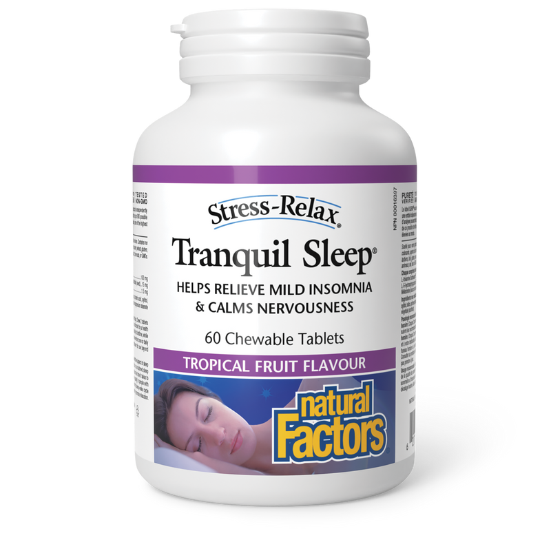 Natural Factors Tranquil Sleep 60 Chewable Tabs