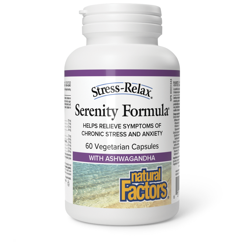 Natural Factors Stress-Relax Serenity Formula 60 Veggie Caps