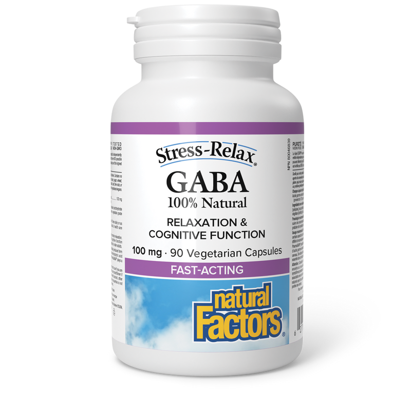 Natural Factors GABA 100mg 90 Veggie Caps