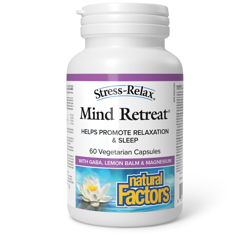 Natural FactorsStress-Relax Mind Retreat 60 Vege Capsules