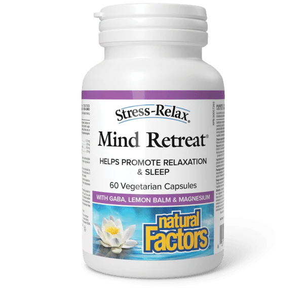 Natural FactorsStress-Relax Mind Retreat 60 Vege Capsules