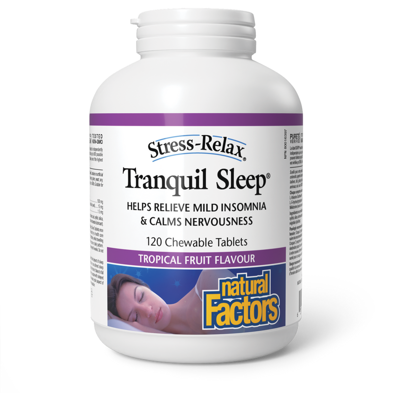 Natural Factors Stress-Relax Tranquil Sleep 120 Chewable Tabs
