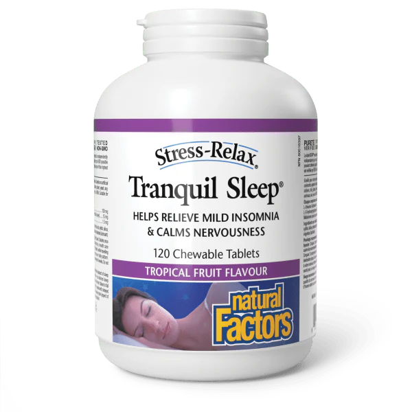 Natural Factors Stress-Relax Tranquil Sleep 120 Chewable Tabs