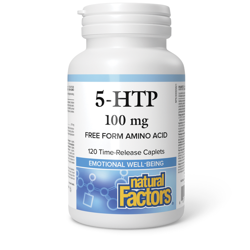 Natural Factors 5-HTP Time Release 100mg 120 Caplets